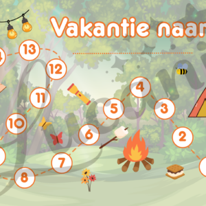 Aftelkalender vakantie camping