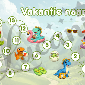 Aftelkalender vakantie dino
