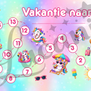 Aftelkalender vakantie eenhoorn